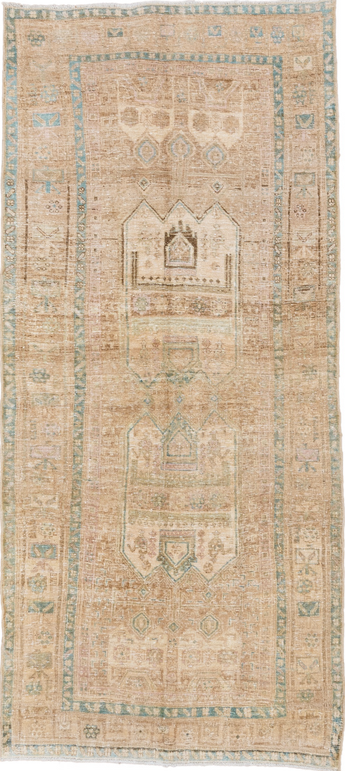 Vintage Bidjar Runner Rug (4' x 9')